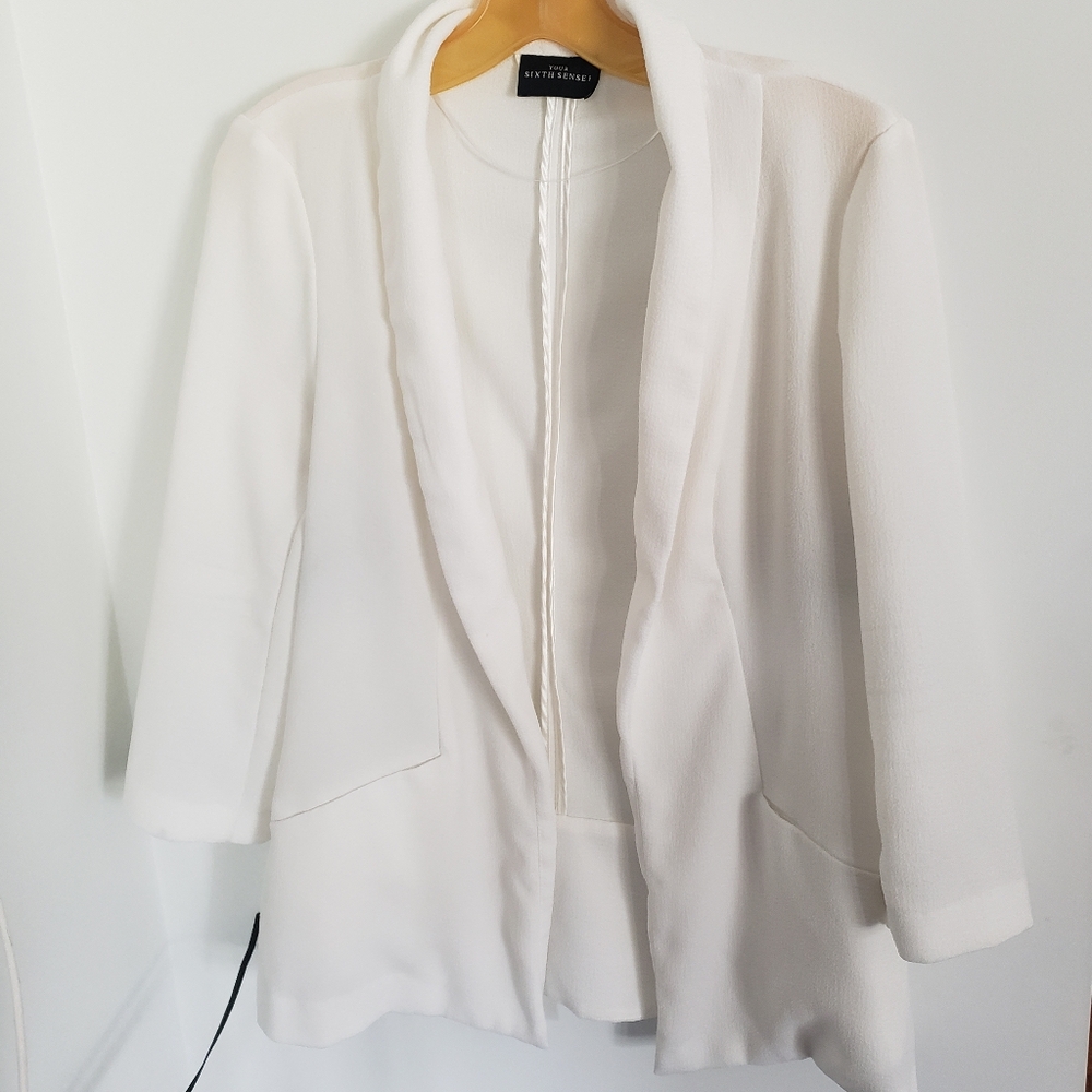 White sixth sense blazer